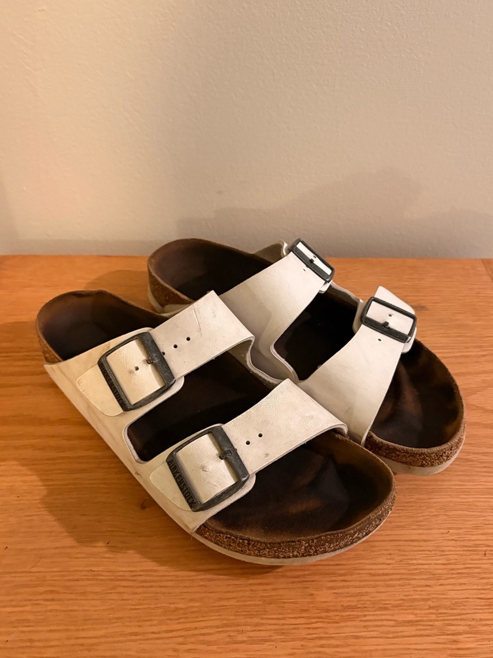 Birkenstock Arizona White Sandals